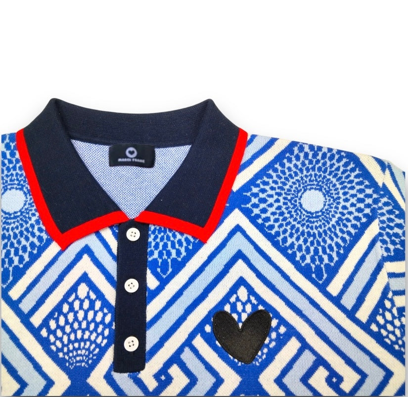 MARCI FRANC SAVANNAH SKY POLO SHIRT