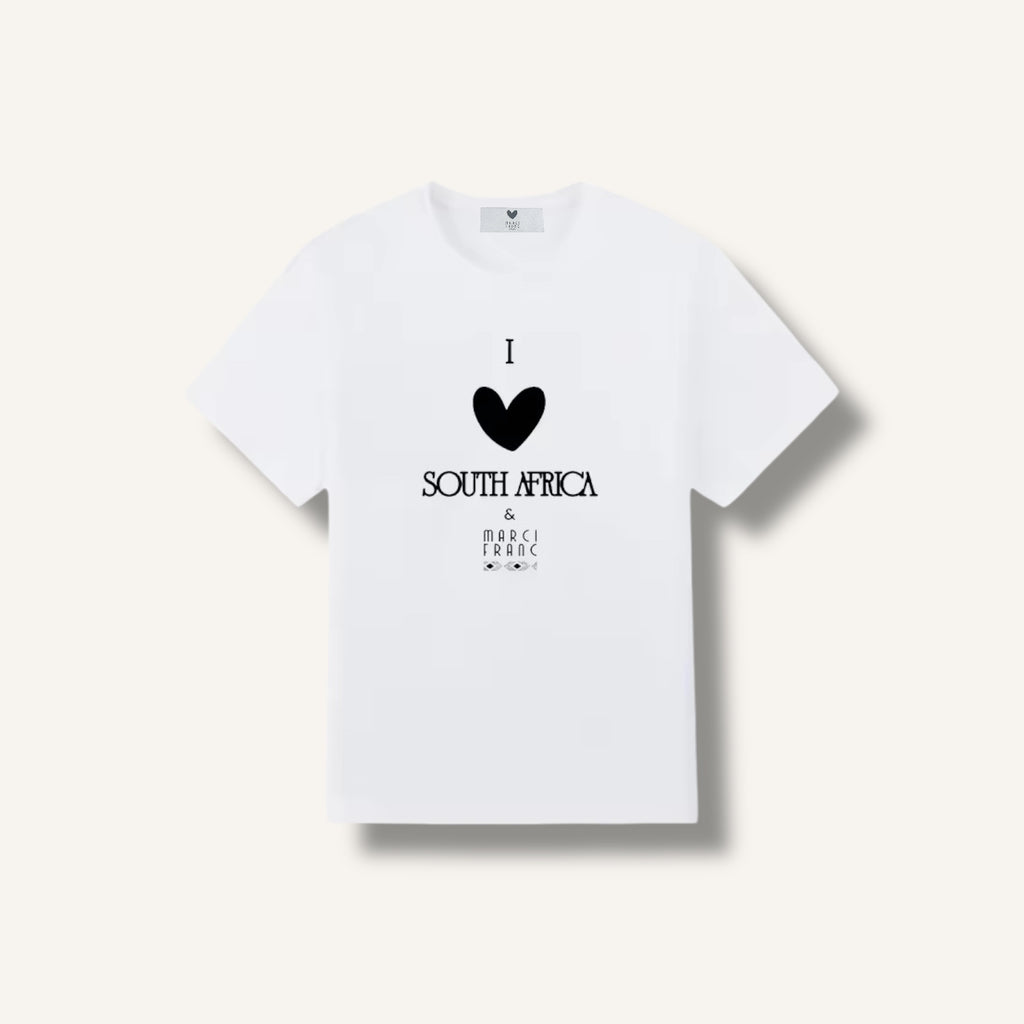 MARCI FRANC I LOVE SOUTH AFRICA COTTON T-SHIRT