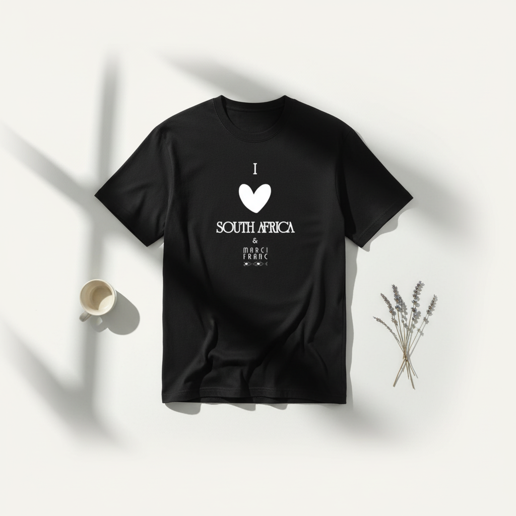 MARCI FRANC I LOVE SOUTH AFRICA COTTON T-SHIRT