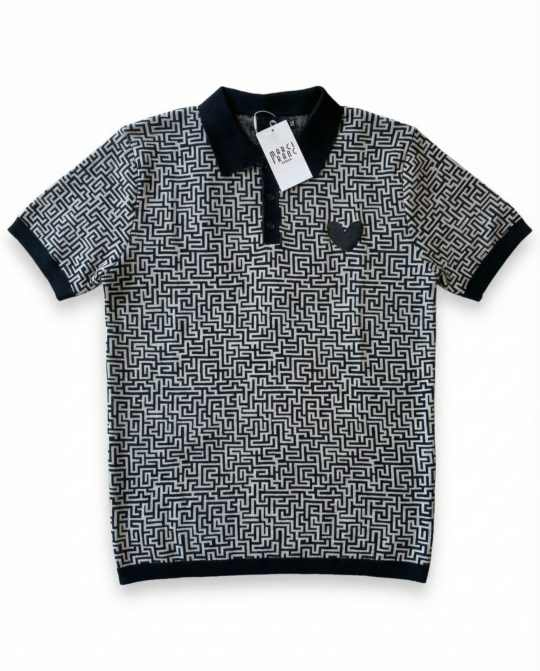 MARCI FRANC LABYRINTH POLO SHIRT