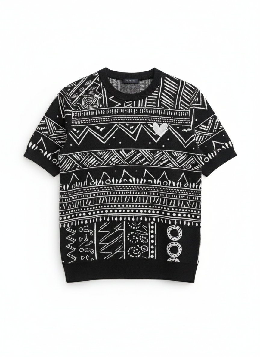 MARCI FRANC SAFARI NOIR T-SHIRT