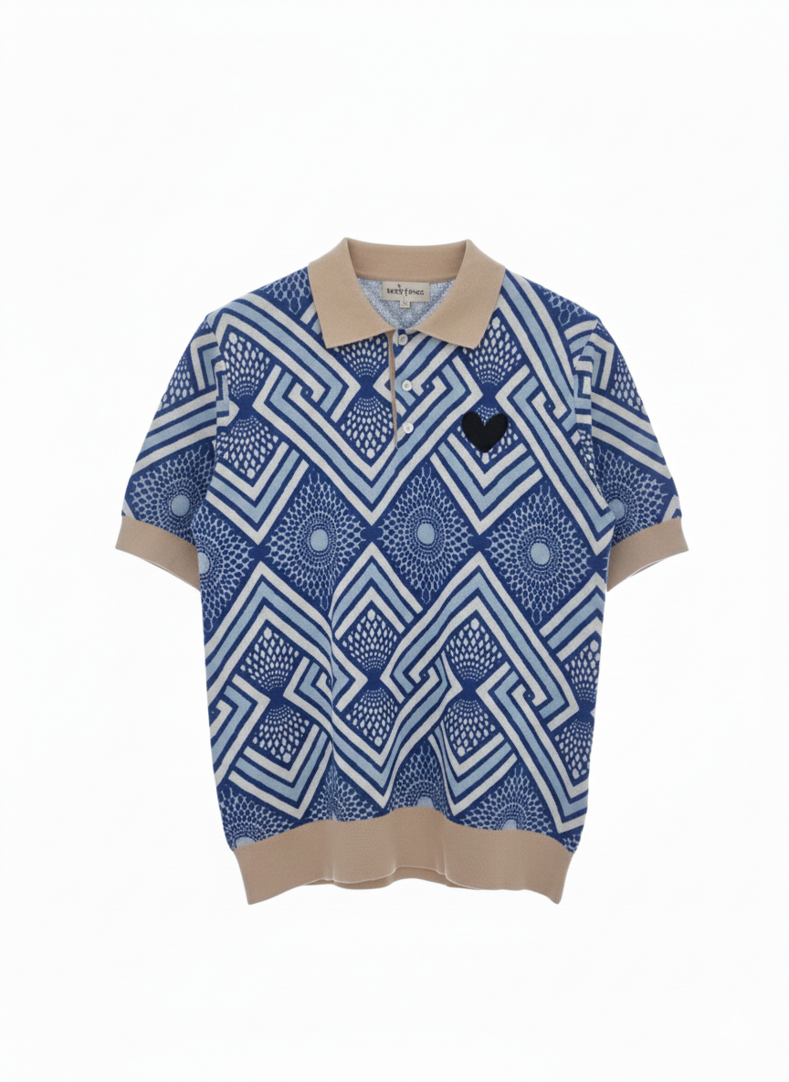 MARCI FRANC SAVANNAH SKY POLO SHIRT