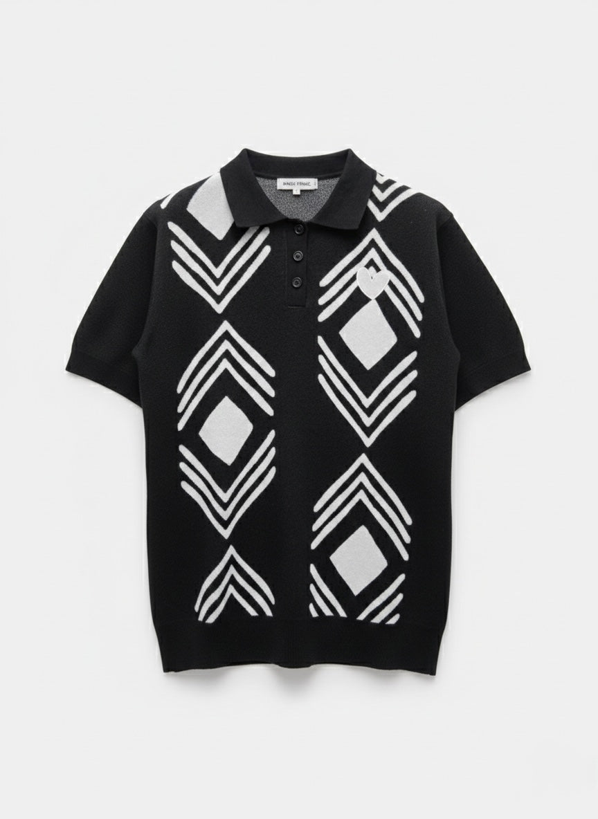 MARCI FRANC DIAMOND POLO SHIRT