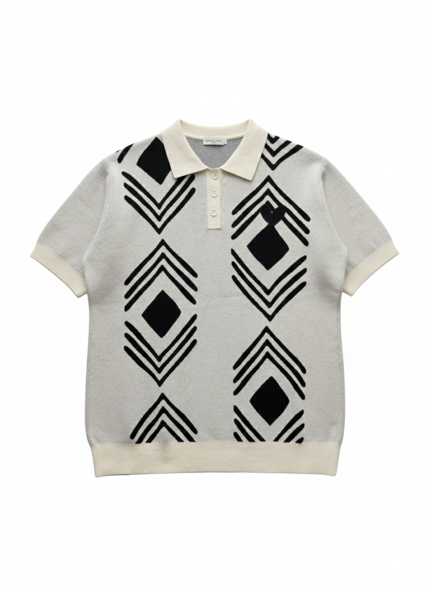 MARCI FRANC DIAMOND POLO SHIRT