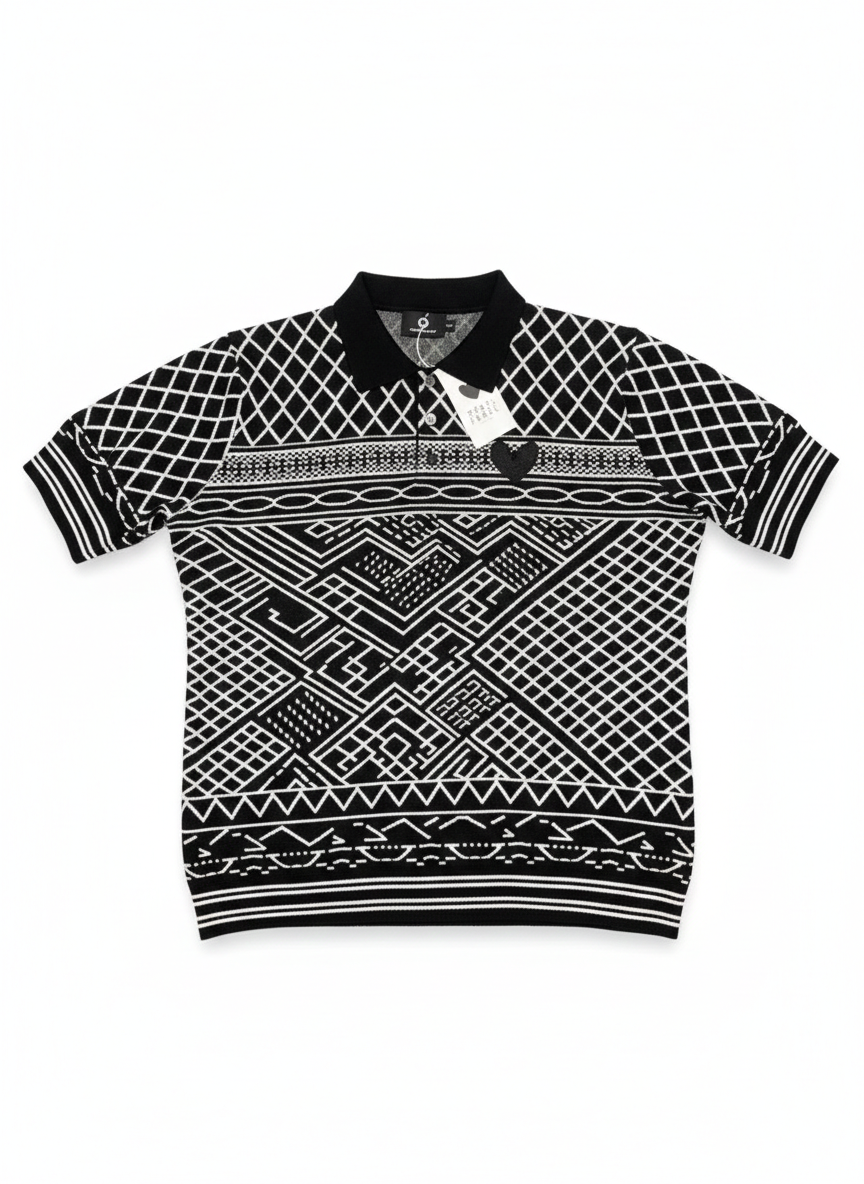 MARCI FRANC SAFARI NOIR POLO SHIRT