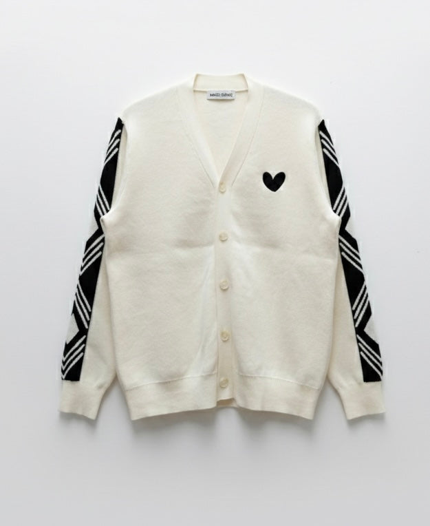 MARCI FRANC IVORY DIAMOND CARDIGAN