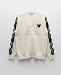 MARCI FRANC IVORY DIAMOND CARDIGAN