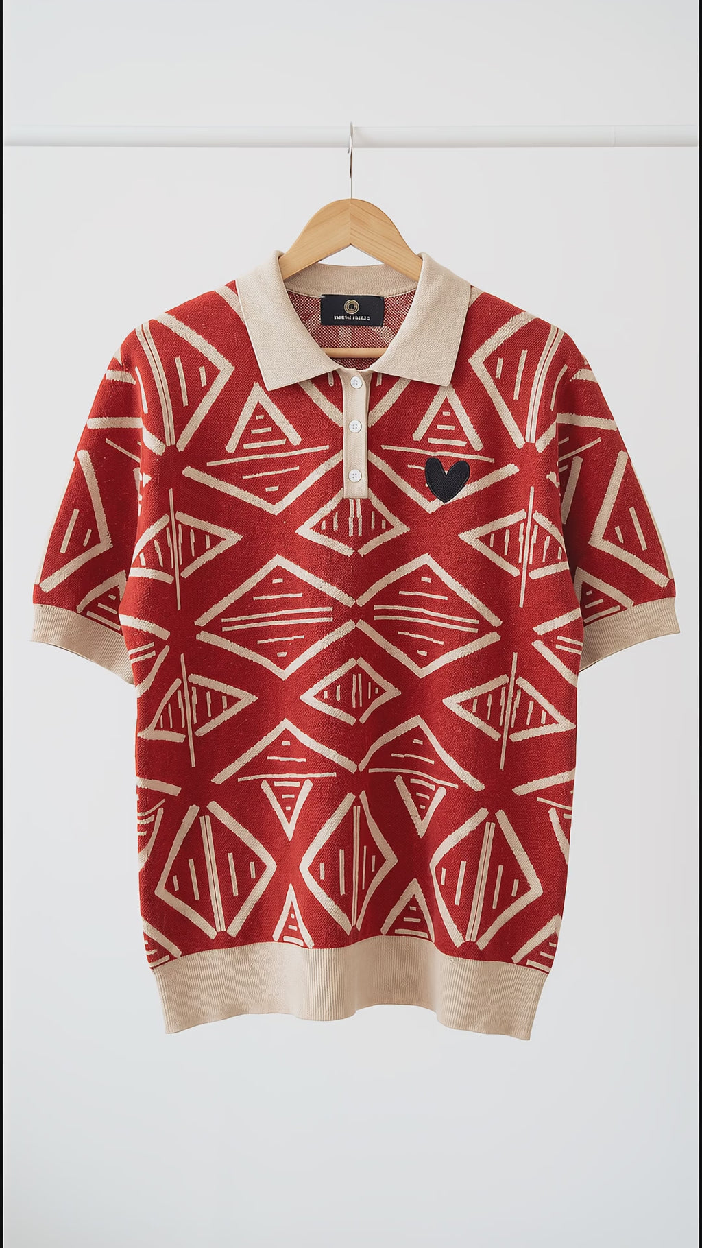 MARCI FRANC TRIBAL CHIC POLO SHIRT