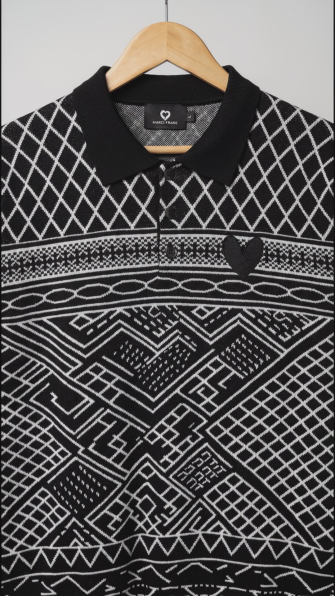MARCI FRANC SAFARI NOIR POLO SHIRT