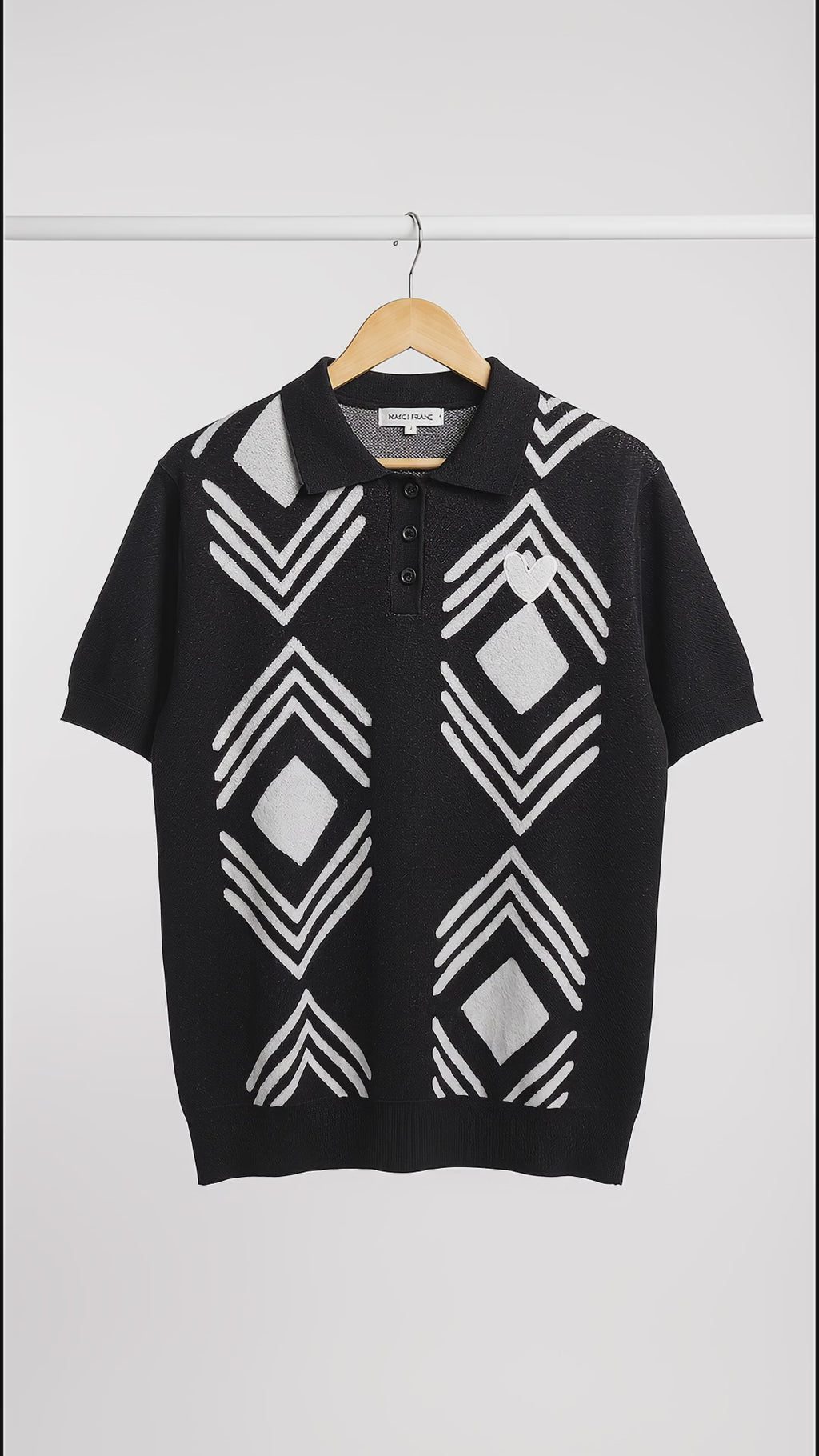 MARCI FRANC DIAMOND POLO SHIRT