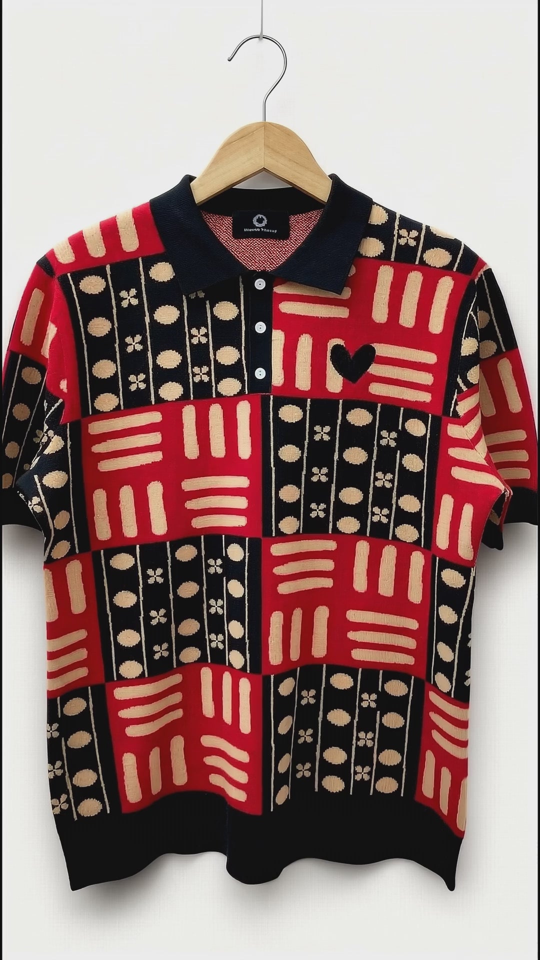 MARCI FRANC TRIBAL CHIC POLO SHIRT