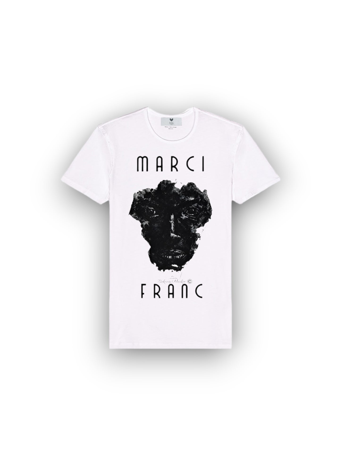 MARCI FRANC x BOKANG MANKOE WHITE T-SHIRT