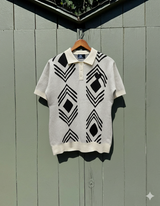 MARCI FRANC ZEBRA POLO SHIRT