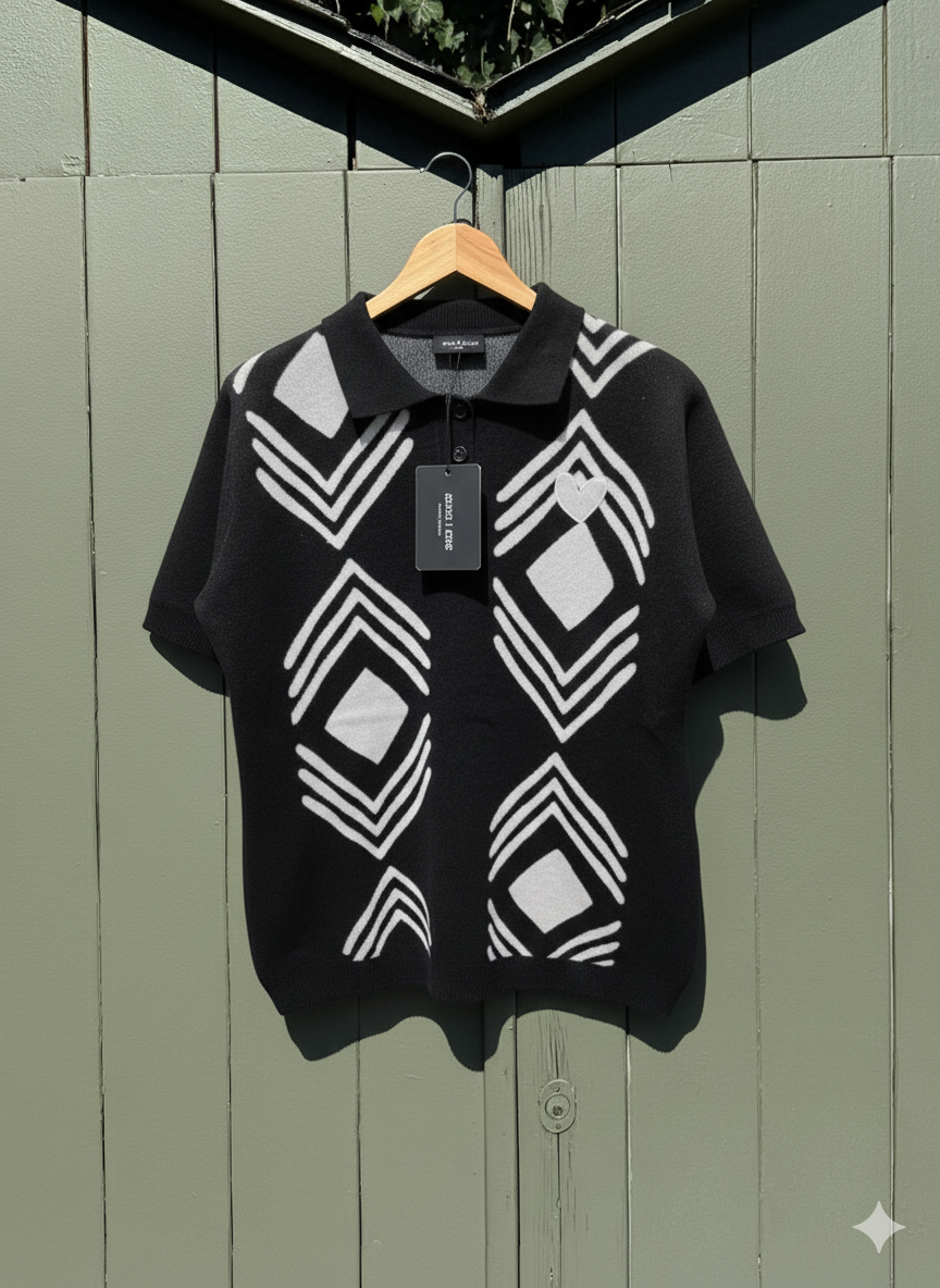 MARCI FRANC ZEBRA POLO SHIRT