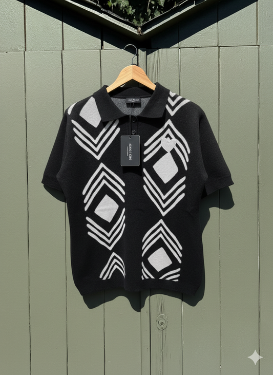 MARCI FRANC ZEBRA POLO SHIRT