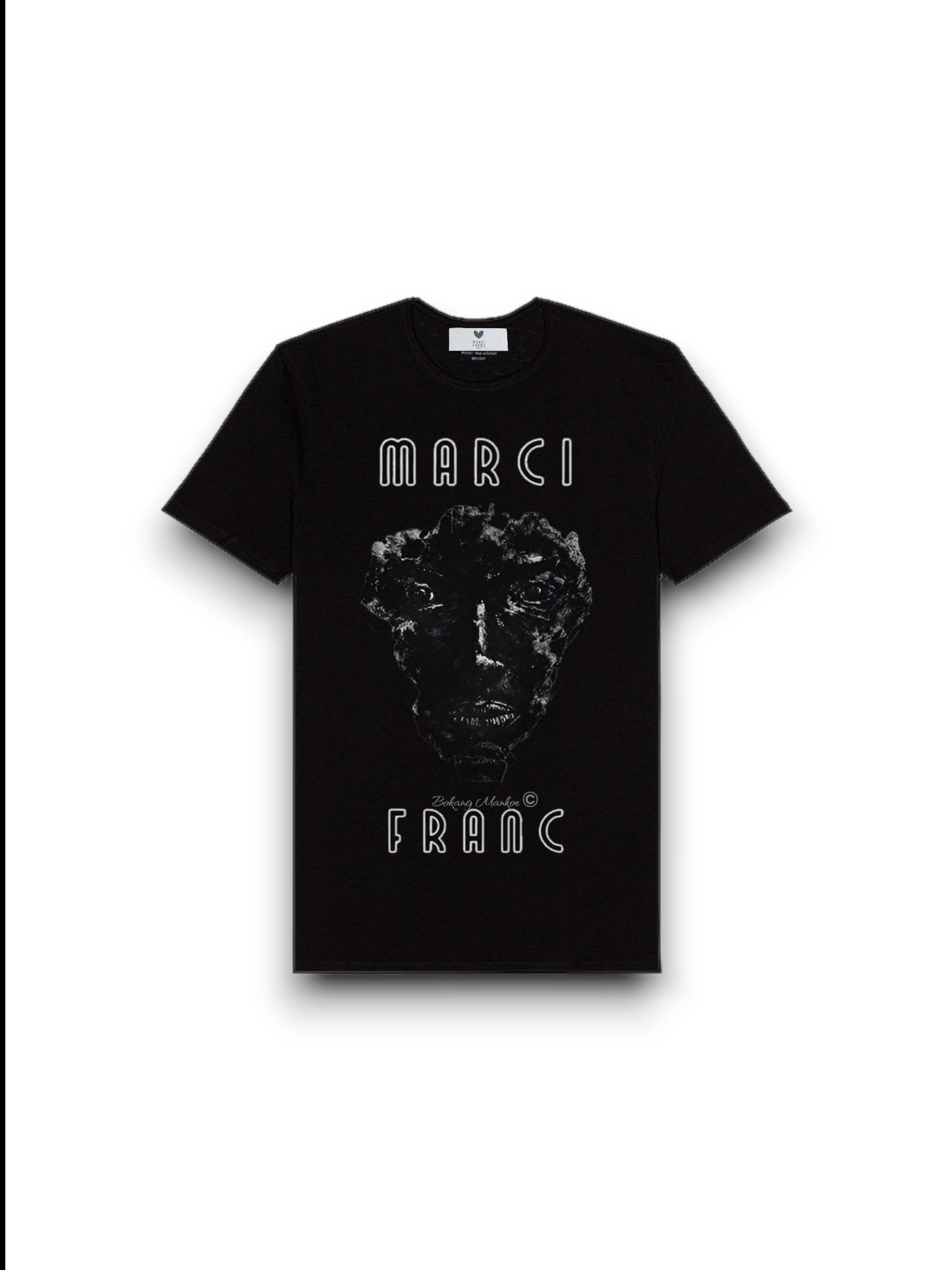 MARCI FRANC x BOKANG MANKOE BLACK T-SHIRT
