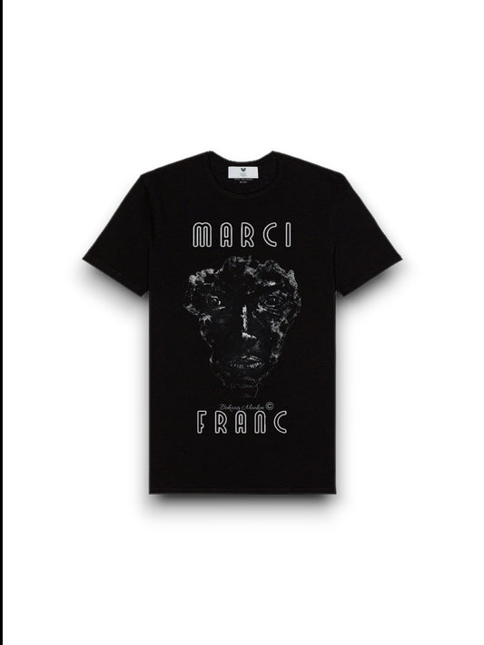 MARCI FRANC x BOKANG MANKOE BLACK T-SHIRT